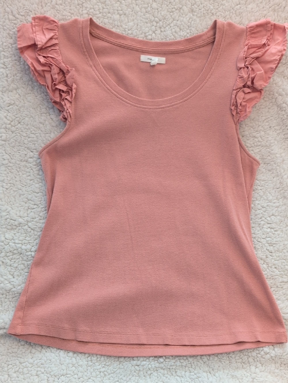 Maurices Dusty Pink Ruffle Sleeve Tank Top